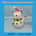 Superior quality ceramic candle holder in santa claus shape